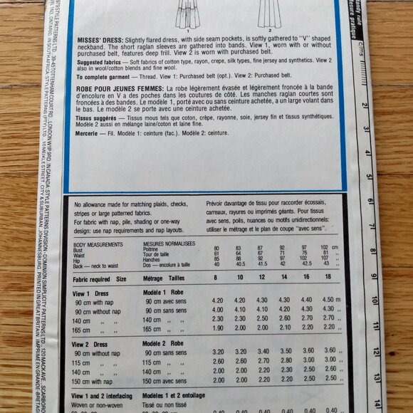 Vintage 70s Dress Sewing Pattern Size 12 MuuMuu 2669 UNCUT - Picture 6 of 11